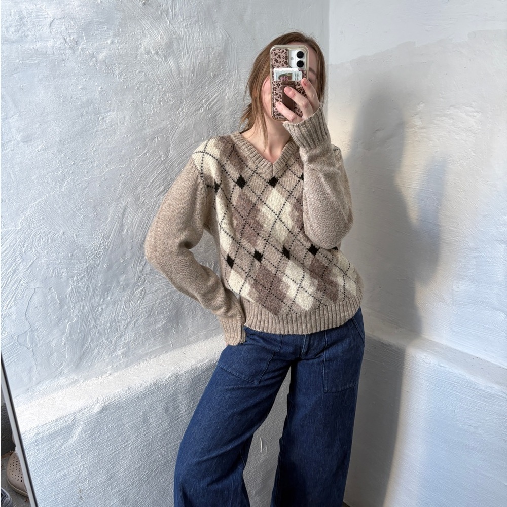 vintage McGregor argyle V-neck sweater - Picture 6 of 13